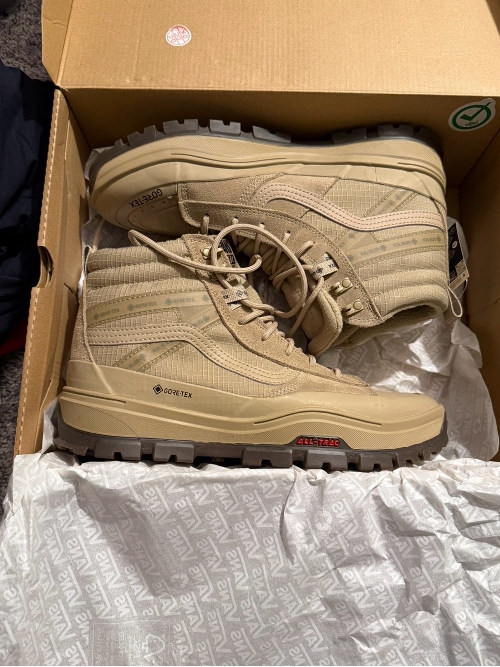 Vans Beige SK-8 HI GORE-TEX All-Trac High-Top Boots